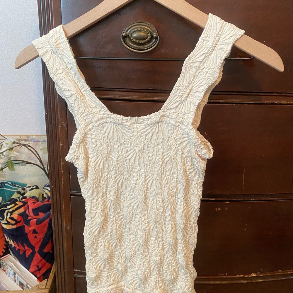 Altar'd State Cream Textured Top